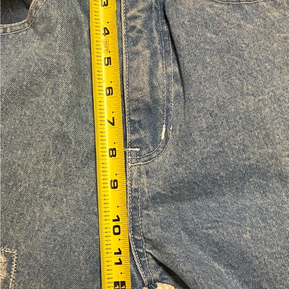 Vintage 90s Zip Code High Waist Lace Patchwork Jeans Size 9/10 Boho Chic - Picture 6 of 16